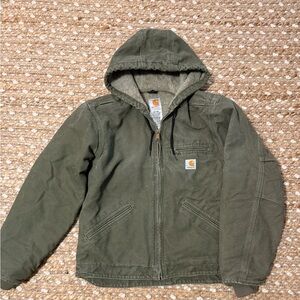 Carhartt Women's Sherpa Olive Barn Coat